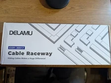 DELAMU Cable / Cord Concealer Wire Channel White CC01-30x17