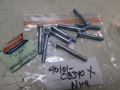 YAMAHA OEM - BOLT HEXHEAD - FORKS ON MANY OLDER BIKES - GETS 9 | eBay