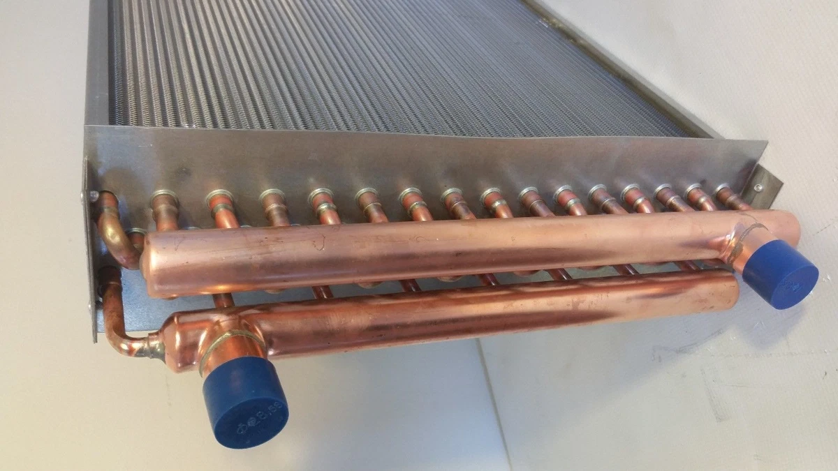 8x8 Water to Air Heat Exchanger 1u0026#034; Copper Ports With Install Kit | eBay