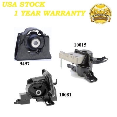 3 PCS MOTOR & TRANS MOUNT FIT 2011-2016 Scion TC	2.5L - Auto Trans.