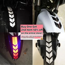 Motorcycle Scooter Bike Fender Decal Reflective Sticker Auto Racing Arrow Stripe