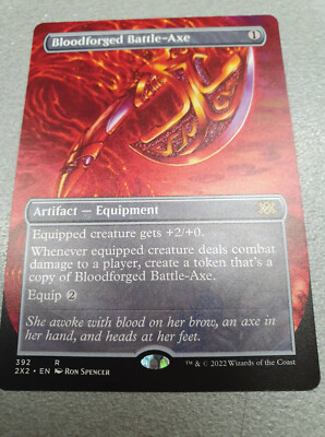BLOODFORGED BATTLE-AXE V.1 x 1 ENG - MTG DOUBLE MASTERS 2022 MINT