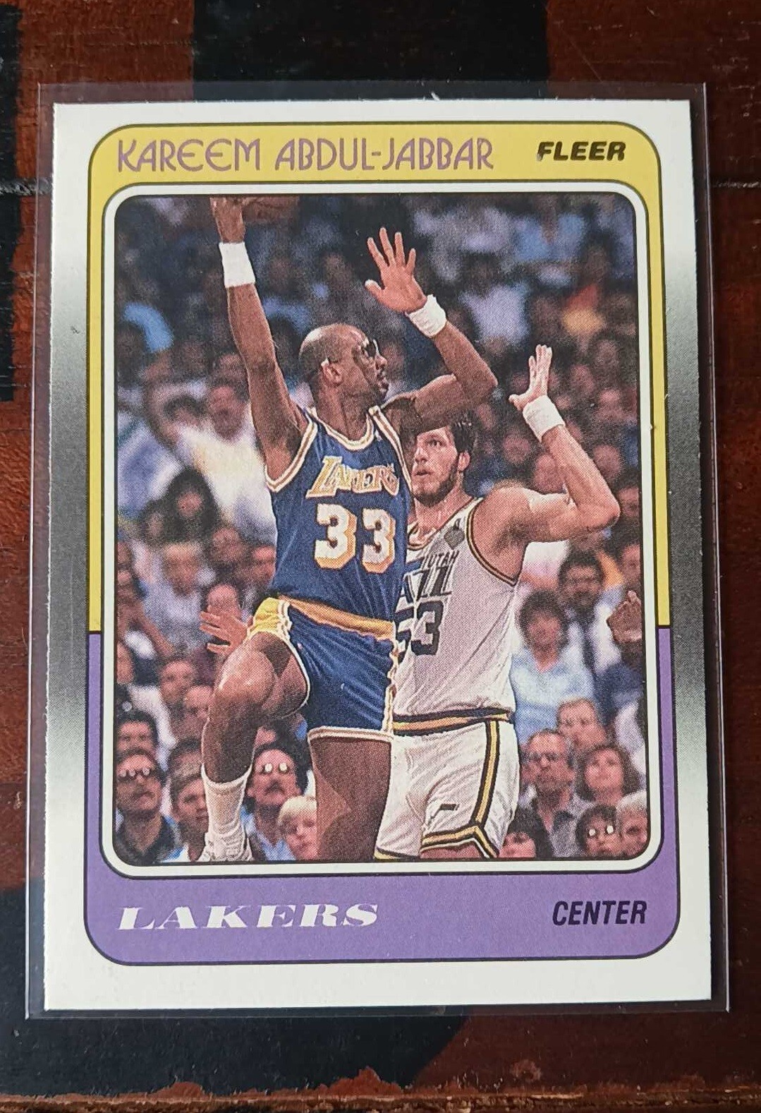 Vintage 1988 FLEER KAREEM ABDUL-JABBAR #64 LA LAKERS Pristine Condition ...