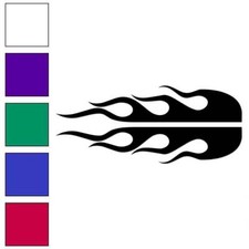 Pair Flames Fire Vinyl Decal Sticker Multiple Colors Sizes 7321 Pair Flames Fire Vinyl Decal Sticker Multiple Colors Sizes 7321