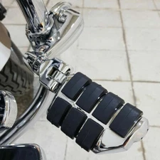 Motorcycle Dually Foot Rest Pegs Pedal Male Mount For Harley Dyna Softail Chrome