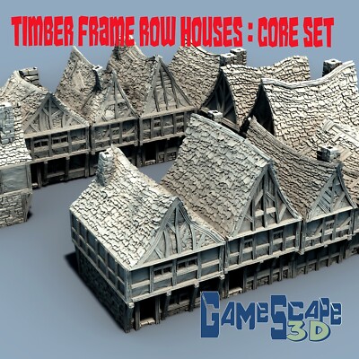 Timber Frame Row Houses   with Bits - Home Units for Village or Hamlet