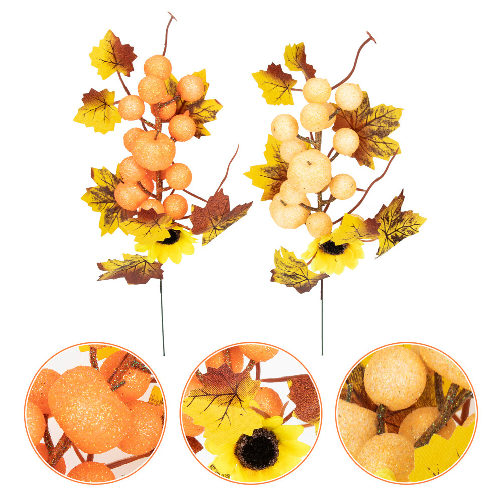 J'FLORU Künstliche Herbstblumen 12 Stück - 43,2 Cm, Für Deko, Vasen & Tischarrangements