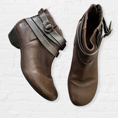 Taos Ankle Boots Booties Brown Leather 