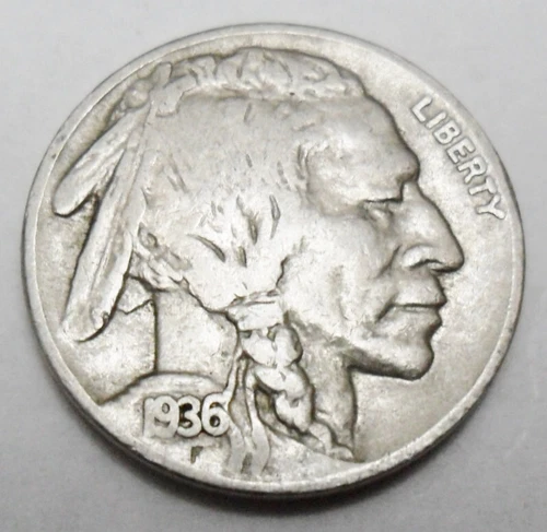 1936 P INDIAN HEAD "BUFFALO" NICKEL   *VF - VERY FINE*   *FREE SHIPPING*