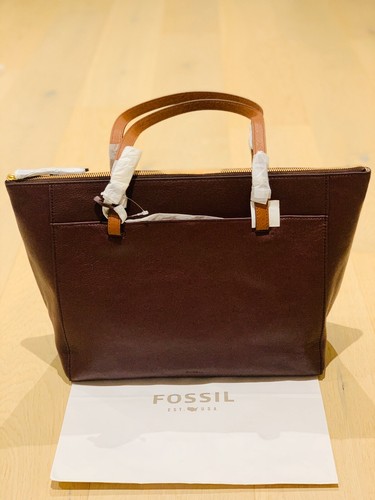 Fossil Rachel Top Zip Tote Fig | eBay