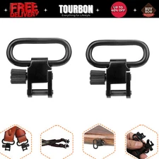 Tourbon 1 in Shotgun/Rifle Sling Swivels Set Quick Release Gun Mount Metal Clip