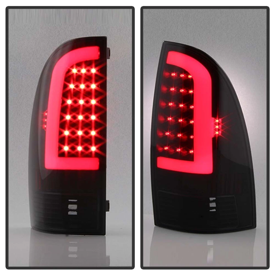 For Black Smoked 2005-2015 Toyota Tacoma LED Tube Tail Lights Lamps Left+Right - Image 4 of 4