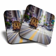 2 x Coasters - Cool San Francisco Tram USA Home Gift #13153