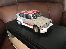 AUTOART 1/18 FIAT ABARTH 1000 TCR MATT GREY WITH RED STRIPES 72641