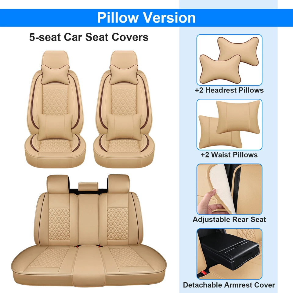 Juego completo de 5 asientos de cubierta de asiento de coche de lujo para BMW X3 328i Foto 3 de 4