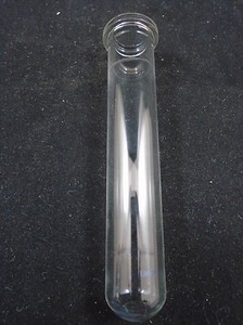 Lab Glass 16 x 90mm Cylindrical Round Bottom Plain Top Reaction Centrifuge Tube