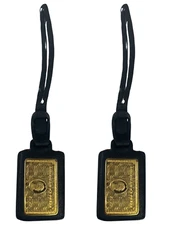 2 pack Vintage Collectible American Express Gold Luggage Tag Fast Ship