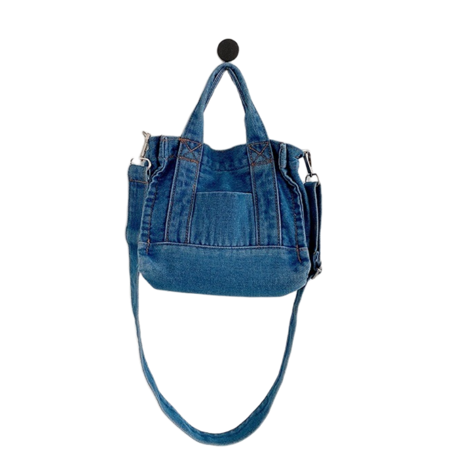RIVERICH Small Denim Tote Shoulder Bag for Women Crossbody Shopper Travel Handbag  