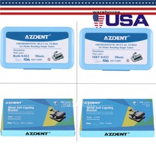 Brackets ortodoncia dental Tubos bucales MBT Roth 022 1er Ganchos 345 monobloque