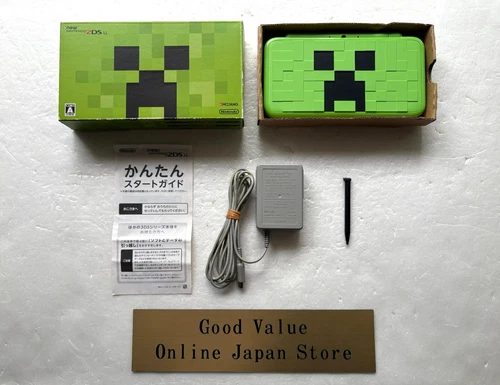 New Nintendo 2DS XL Minecraft Creeper Edition Console Japanese with Original Box