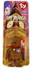 Britannia the Bear-TY Beanie Babies New in Original Package plush stuffed animal