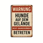 Vintage German Warning Vintage Tin Metal Signs Home Décor 8x12