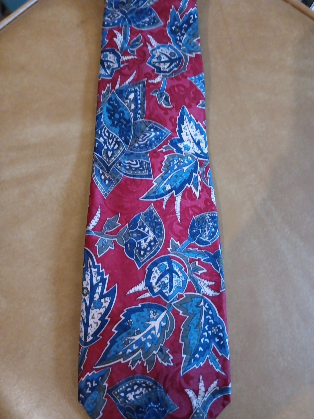 Basic Elements Polyester Men's Necktie Red& Blue … - image 8