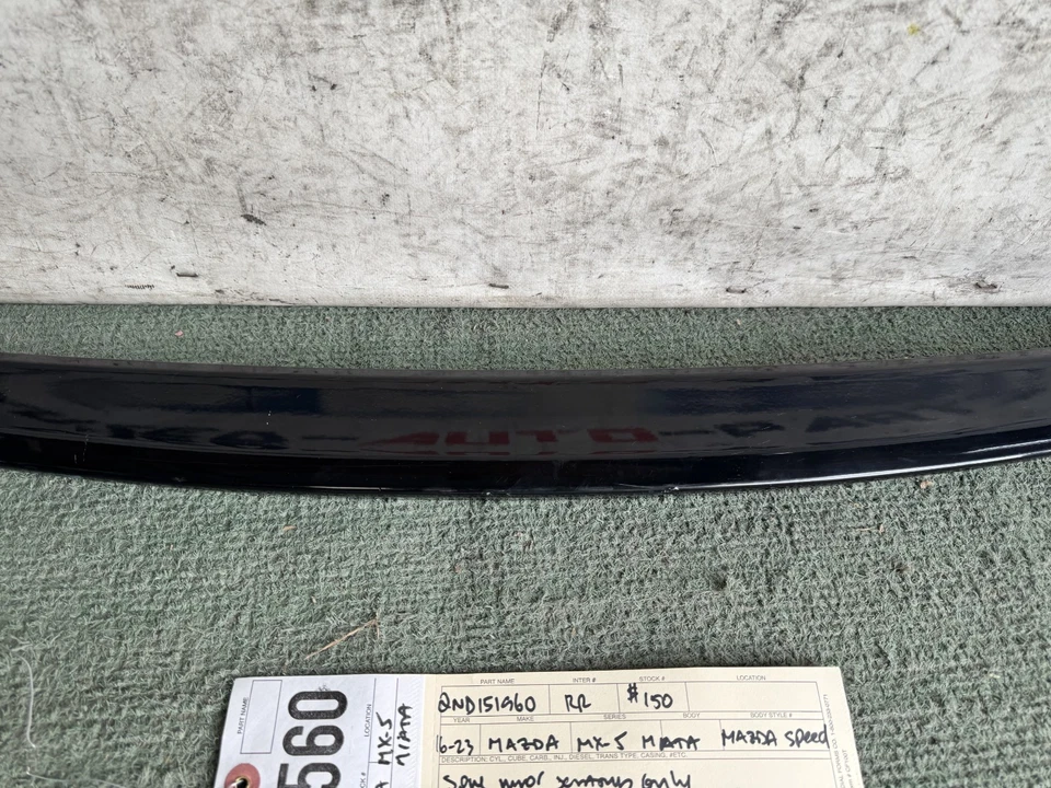 Mazda MX5 MX-5 MIATA 2016 2017 2023 velocidad alerón trasero alerón de maletero OEM AX98560 Foto 2 de 4