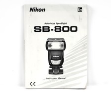 Nikon SB-800 Autofocus Speedlight Camera Flash Instruction Manual - M69