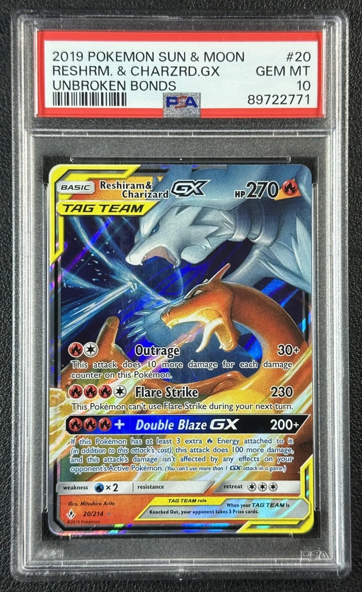 Reshiram & Charizard GX Pokémon TCG Cards for sale | eBay