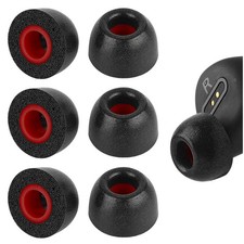 Geekria Earbuds Ear Tips for 4.5-6.3mm Earphones Nozzle L, 3 Pairs / Short