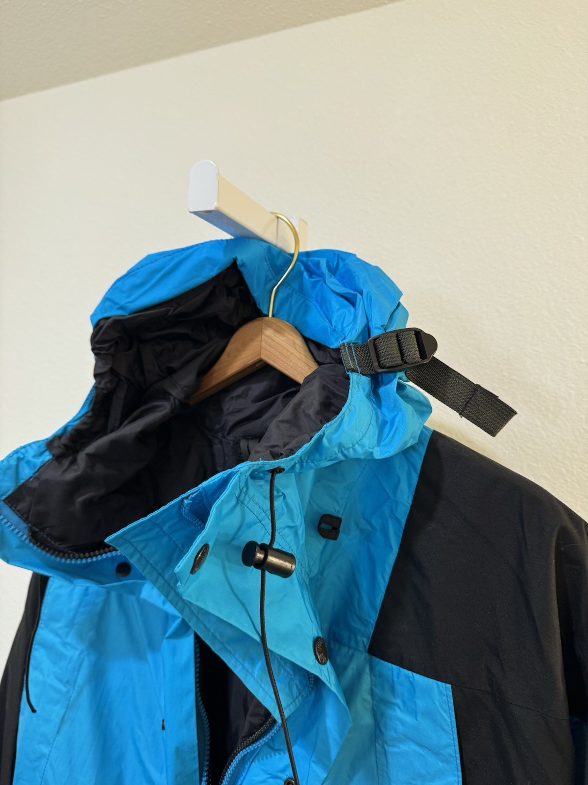 Vintage The North Face Jacket Mens S Aqua Blue Mountain Light Parka USA Gore Tex image 8