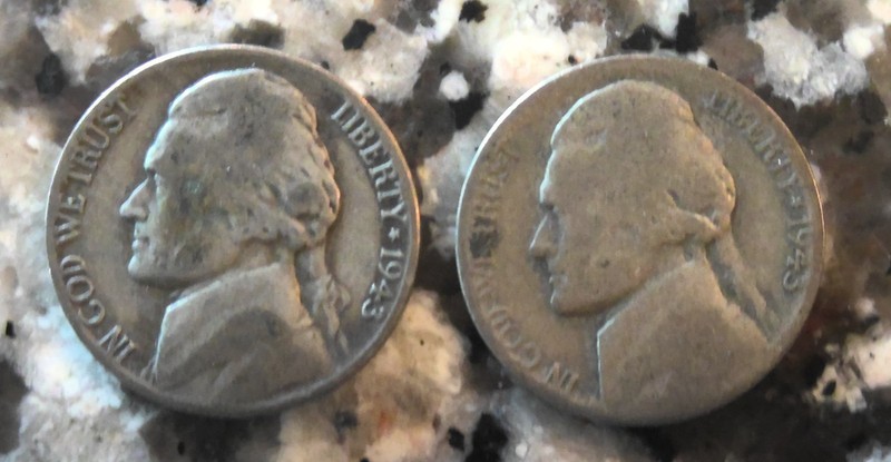1943 P & S Silver Jefferson nickles-2 Coins Total
