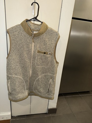 #ad The North Face Men#x27;s Beige Vest Jacket Size Medium $35.00