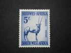 South West Arica 1954 5/- deep bright blue SG164 UM/MNH