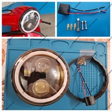 FARO FANALE ANTERIORE LED PIAGGIO VESPA 50 N FL 125 6000K Pronto All'uso