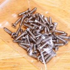Stainless Steel Pickguard Screws 4 x 1/2" Fender Guitars 25-1000 Qty FreeReturn