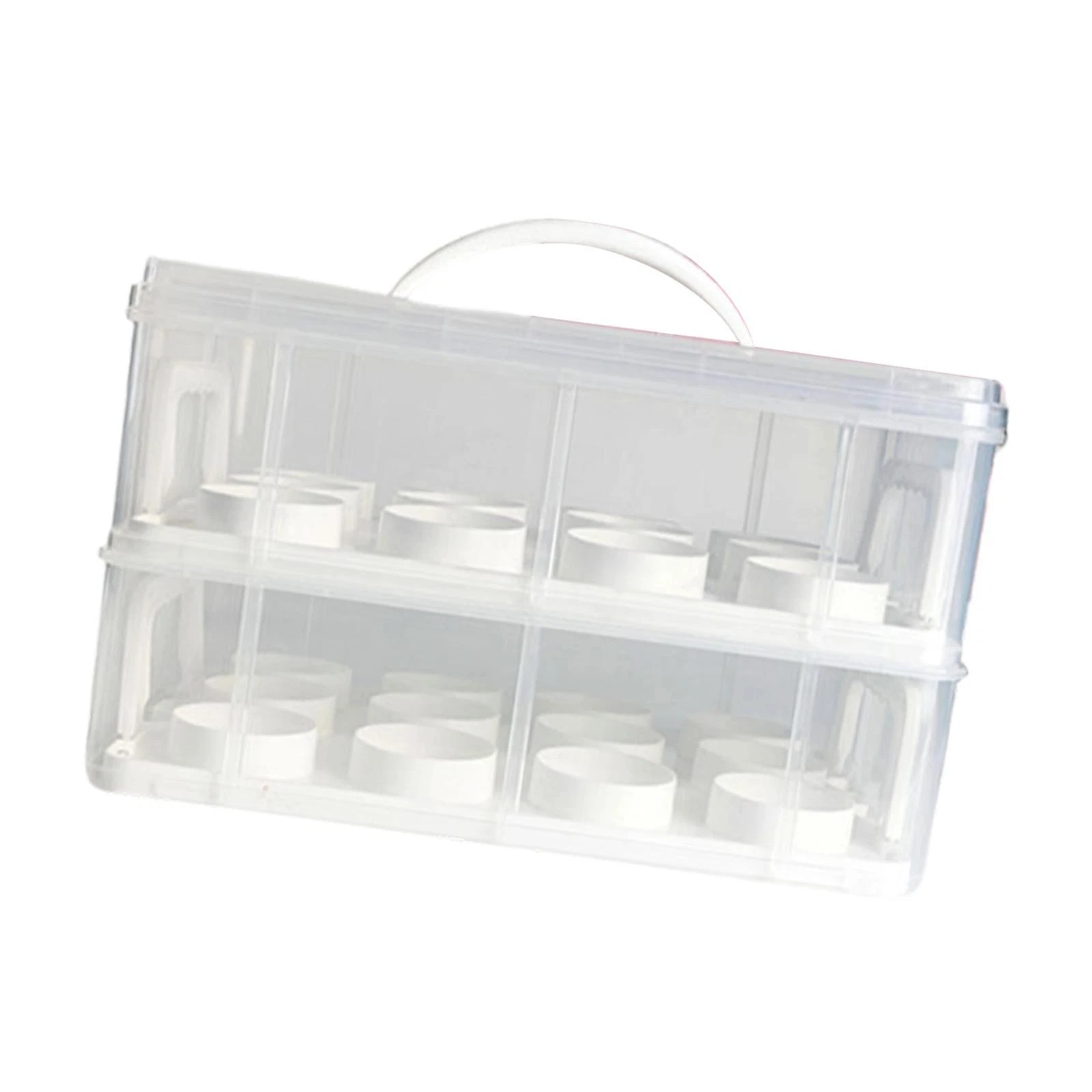 Cake Carrier 24 Slots Cake Storage Container for Cookies Pies Kitchen