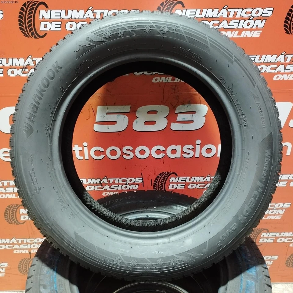 2X 215 60 R17 96H HANKOOK WINTER ICEPT EVO3 6.7/6.7,MM REF. 15319 - Imagen 4 de 4