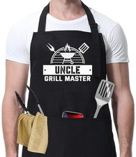 Uncle Grill Master Apron - Cooking Gifts for Uncle Grilling Apron for Him