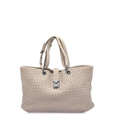 Bottega Veneta Tote Bag Dark Deige Calfskin Intrecciato ym010526c9