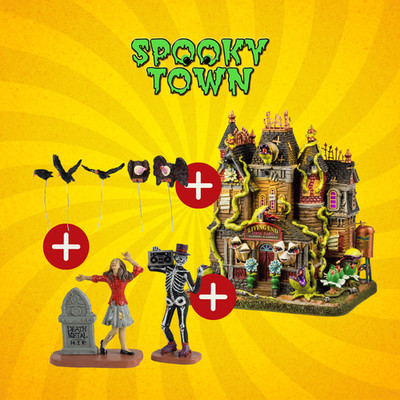 ANGEBOT LEMAX SPOOKY TOWN - THE LIVING END + UNDEAD GROOVE + VERSCHIEDENE VÖGEL