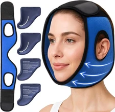 Wisdom Teeth Ice Pack Head Wrap  with Innovative Gel Ice Packs Pain Relief