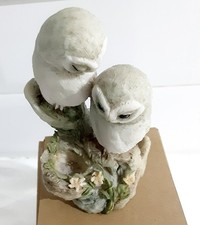 Vintage Teviotdale Handmade Hawick Scotland Vintage Barn Owlets Figurine (67820)