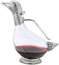 Elegant Silverplated Duck Decanter - 25.3 Oz ...