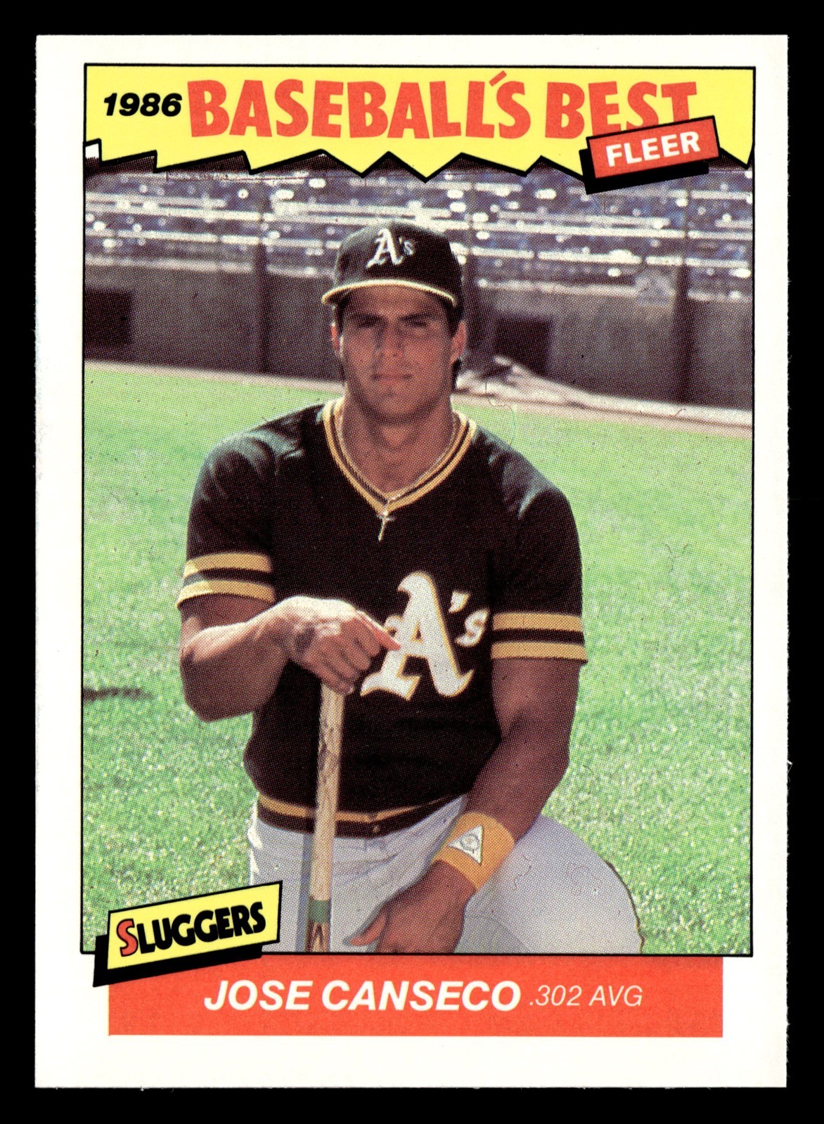 1986 Fleer Baseball's Best Sluggers vs Pitchers #5 Jose Canseco