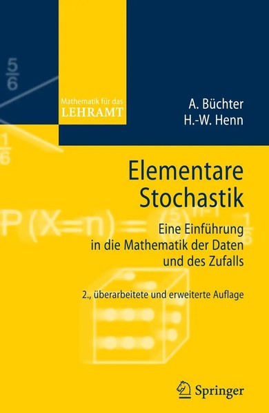 Elementare Stochastik Andreas BüChter (U. A.) Taschenbuch Xii Deutsch 2007-image