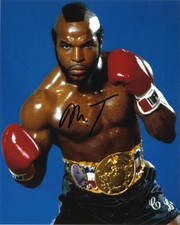 Mr. T Clubber Lang in Rocky Autographed 8x10