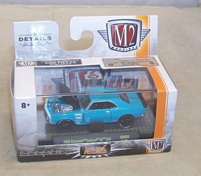 1:64 M2 MACHINES 2017 AUTO-MODS 1968 CHEVROLET CAMARO SS 350 BLUE AM06 17-44 NIP