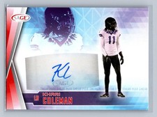 2022 SAGE Khari Coleman Sneak Peek Autographs Red Auto #SPA-KC